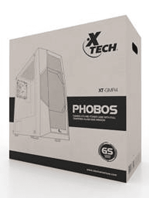 Gabinete Gamer Xtech PHOBOS XT-GMR4, Vidrio Templado, Color Negro