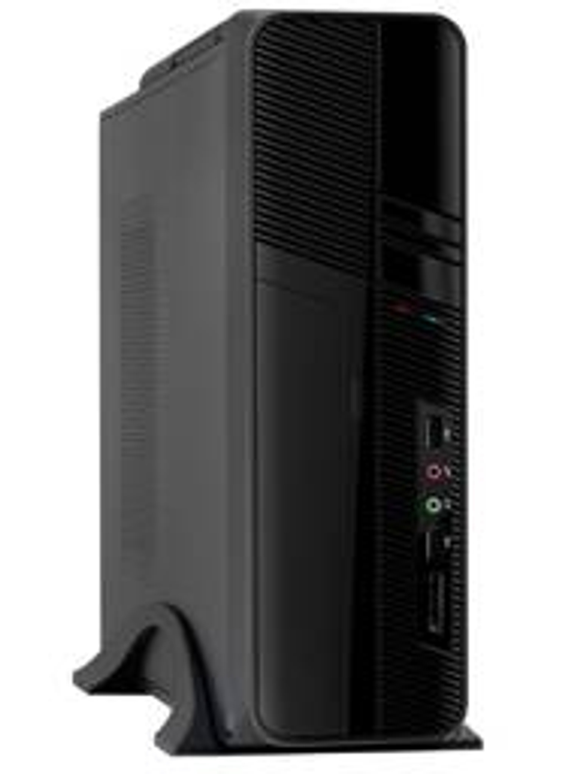 Gabinete Clio Slim S-605, Micro-ATX, Mini-ITX, con fuente 500W, 2 USB 1