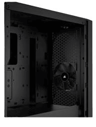 Gabinete Corsair Airflow 3000D, Vidrio Templado, 2 x ventiladores SP120, VGA hasta 360mm, Negro, ATX