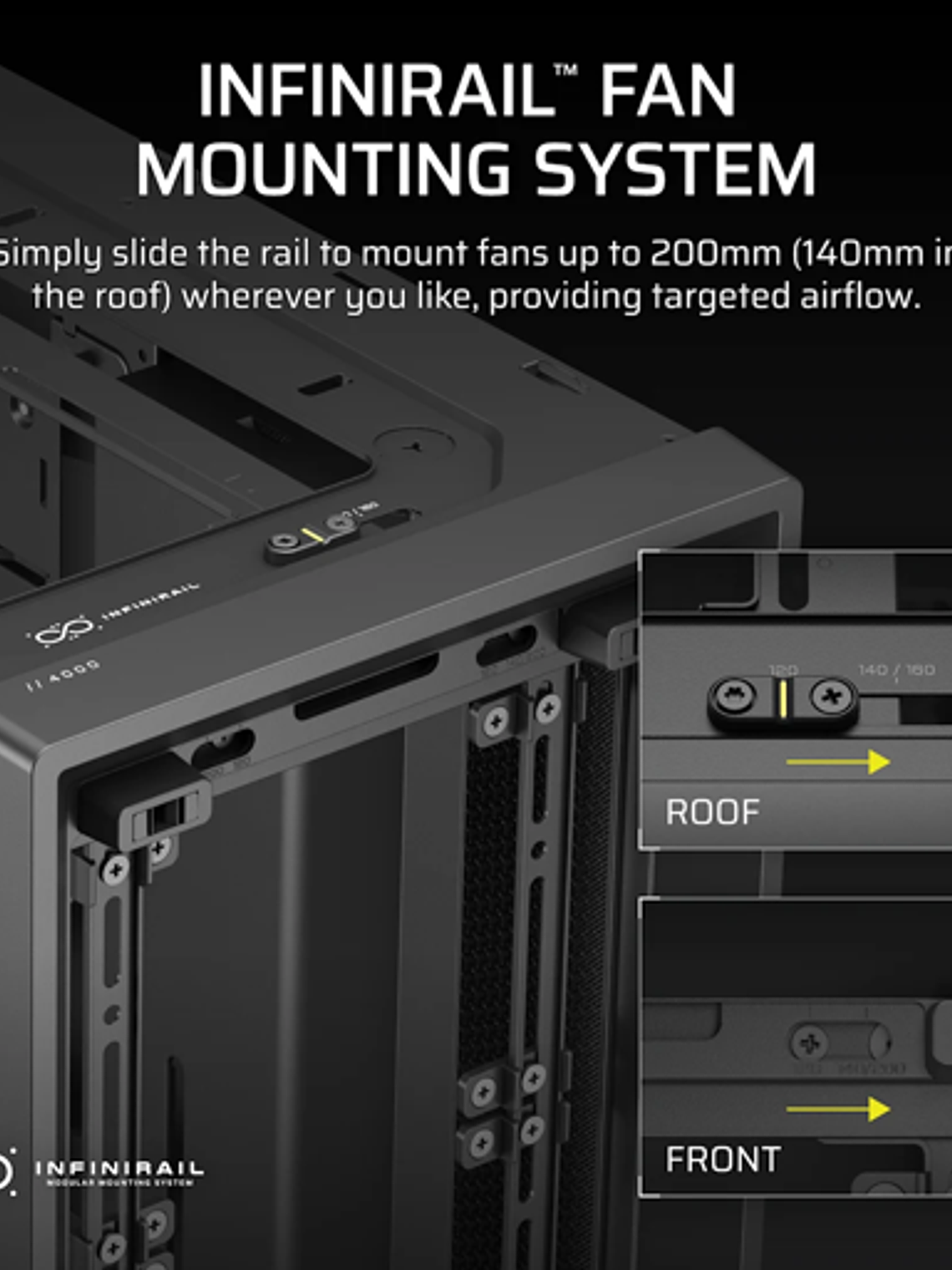 Gabinete Gamer Corsair FRAME 4000D, Modular, Vidrio Templado, USB-C, E-ATX, Color Negro 3