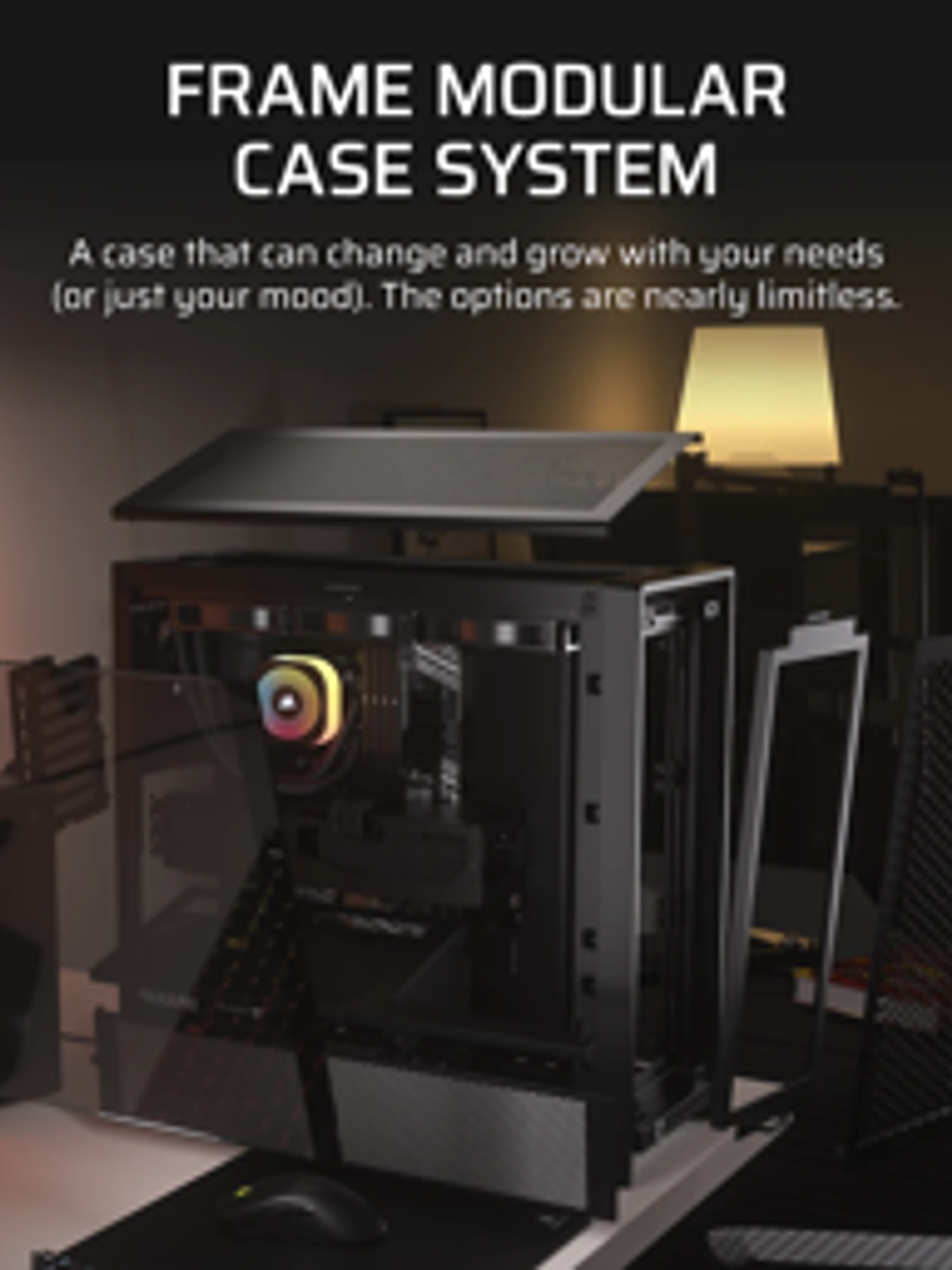 Gabinete Gamer Corsair FRAME 4000D, Modular, Vidrio Templado, USB-C, E-ATX, Color Negro 4