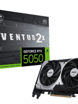 Tarjeta de Video MSI NVIDIA GeForce RTX 5050 8G VENTUS 2X OC, 8GB GDDR6, Dual Fan, PCIe 5.0