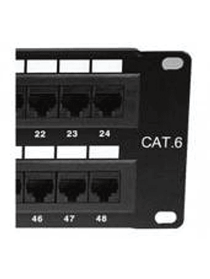 Nexxt Solutions Panel de Parcheo para Rack de 19'', Cat6, 24x RJ-45