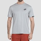 CAMISETA BULLPADEL USEME GRIS PERLA 1