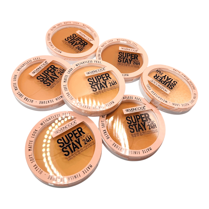 polvo compacto de larga duración tonos cálidos  3