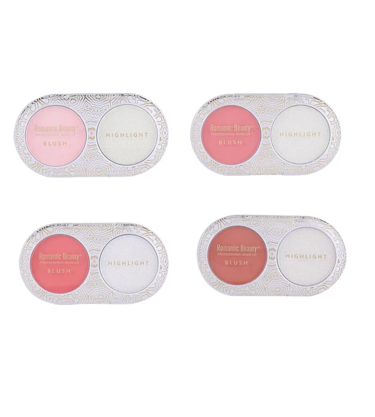 Duo Rubor e Iluminador Satin-Matte Romantic Beauty