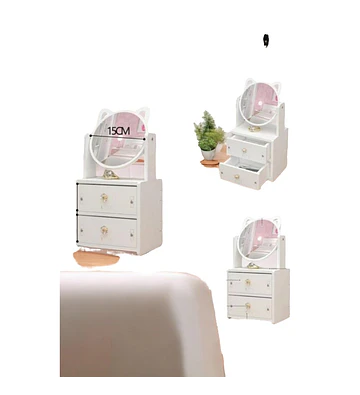 Organizador pequeño con espejo gato ORGANIZADORES - ORGANIZADORES | Chuy's Beautys Store