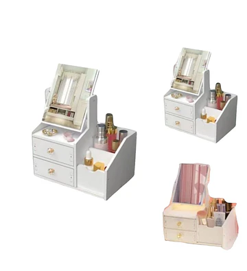 Organizador cosmético con espejo práctico ORGANIZADORES - ORGANIZADORES | Chuy's Beautys Store