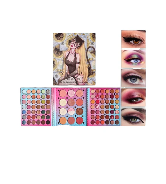 Paleta de Sombras Colores Vibrantes Kevin & Coco