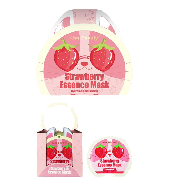 Mascarilla Facial Hidratante Frutilla KISS BEAUTY