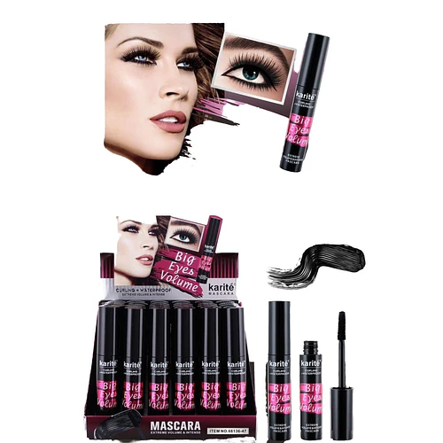 Máscara de Pestañas Volumen KISS BEAUTY con Karité Resistente al Agua - KISS BEAUTY | Chuy's Beautys