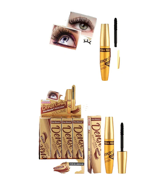 Máscara de Pestañas Rizado KISS BEAUTY Dense Curling