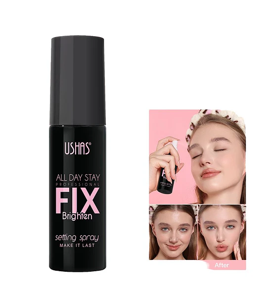 Fijador de Maquillaje Spray Duradero USHAS