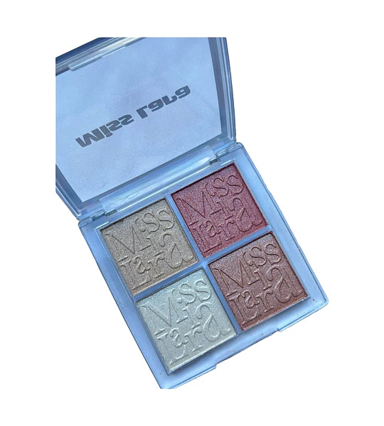 Paleta Iluminador Cuatro Tonos Miss Lara