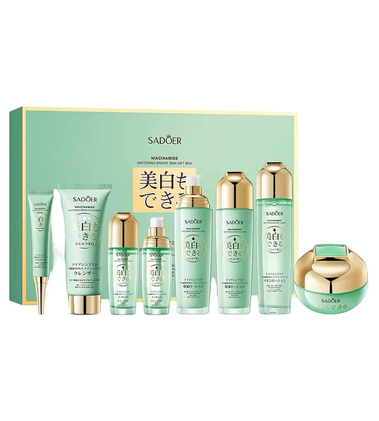 Set de Skincare Ocho Pasos Sadoer con Niacinamida