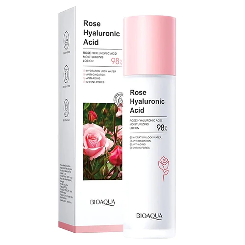 Loción Hidratante Agua de Rosas con Ácido Hialurónico BIOAQUA - BIOAQUA | Chuy's Beautys