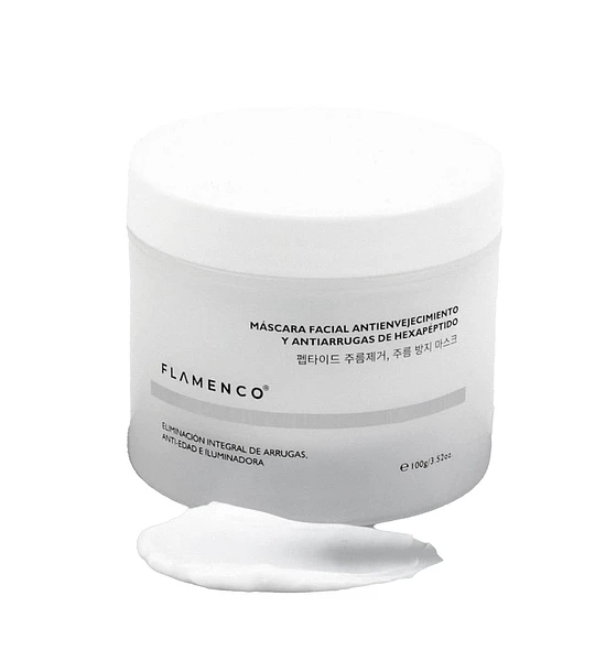 Máscara Facial Antiedad Reafirmante Flamenco con Hexapéptidos