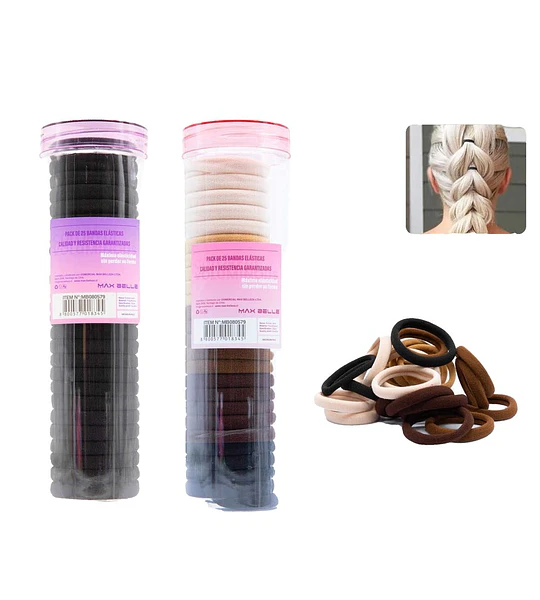 Colets para Cabello Suaves y Resistentes MAX BELLEZA