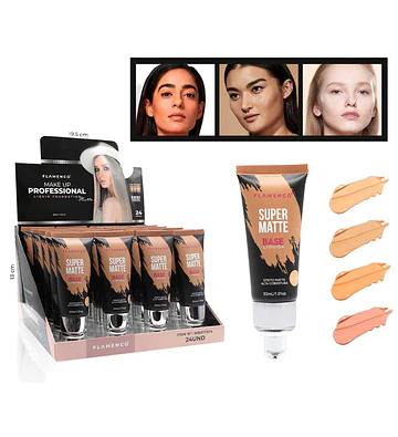Base Líquida Super Matte Alta Cobertura Flamenco 30 ml - flamenco | Chuy's Beautys Store