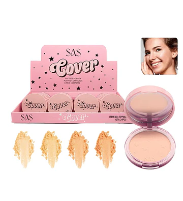 Polvo Compacto Suave Acabado Mate SAS COSMETICS - SAS COSMETICS | Chuy's Beautys Store