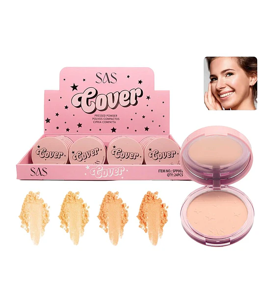 Polvo Compacto Suave Acabado Mate SAS COSMETICS