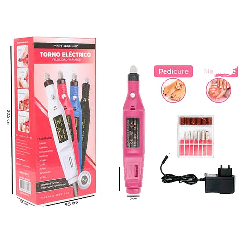 Torno Eléctrico para Uñas MAX BELLE - MAX BELLE | Chuy's Beautys