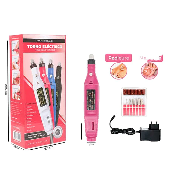 Torno Eléctrico para Uñas MAX BELLE