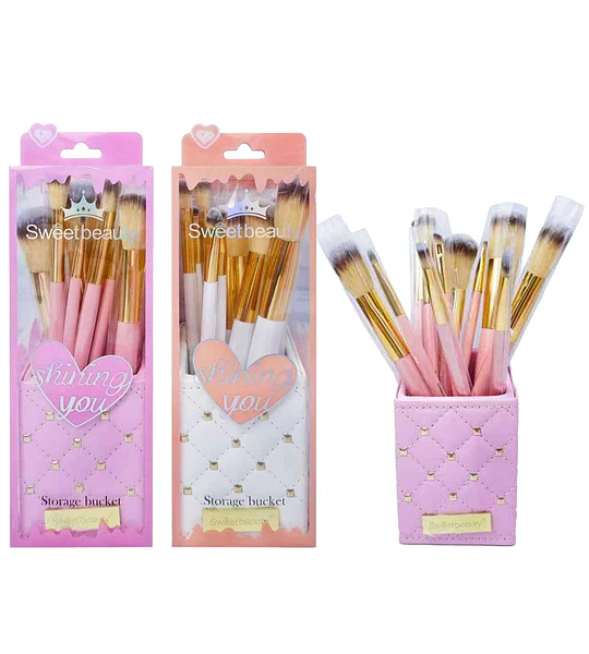 Set de Brochas de Maquillaje Kiss Beauty