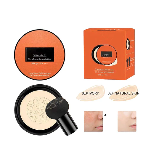 Base de Maquillaje Efecto Cushion Vitamina C Kiss Beauty - kiss beauty | Chuy's Beautys
