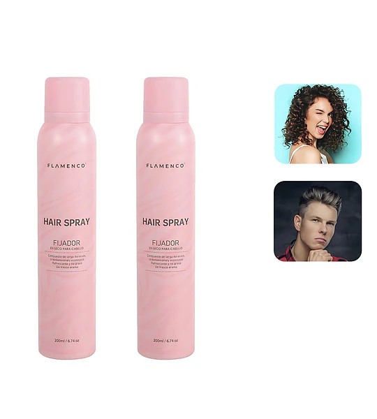 Spray para Cabello Fijación Larga Duración Max Belle