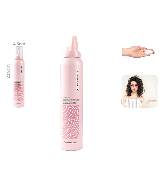 Espuma para el Cabello Fijación Suave Max Belle