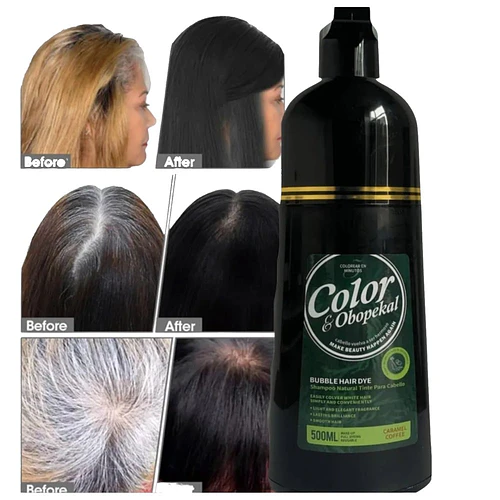 Shampoo Colorante Cubre Canas Café OBOPEKAL® 500ml - OBOPEKAL® | Chuy's Beautys
