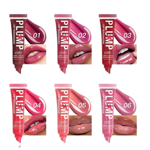 Labial Gloss Hidratante USHAS Plumping Lip Maximizer - USHAS | Chuy's Beautys
