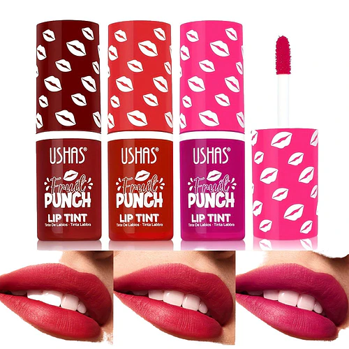 Labial Líquido Juicy Punch USHAS - Color Intenso - USHAS | Chuy's Beautys
