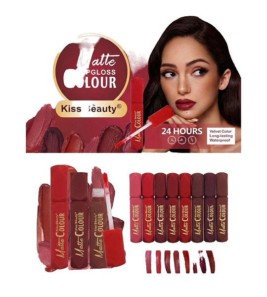 Gloss Labial Mate Waterproof KISS BEAUTY
