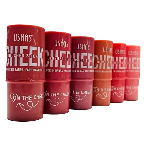Rubor en Barra Hidratante USHAS 6 Tonos - USHAS | Chuy's Beautys