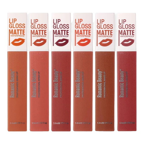 Brillo Labial Mate Waterproof Romantic Beauty Tonos Nude - ROMANTIC BEAUTY | Chuy's Beautys