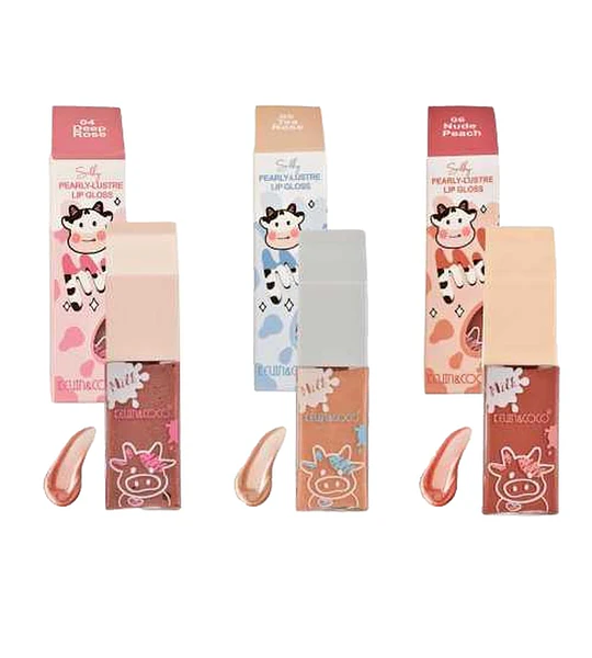 Gloss Labial Brillante Kiss Beauty Milky Cow Milk