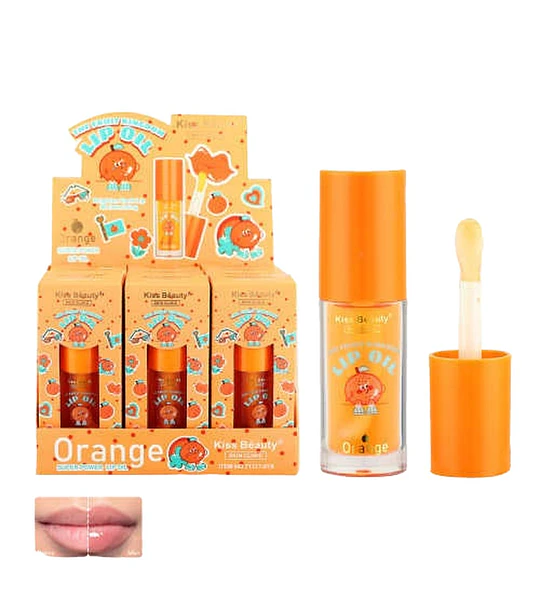 Brillo Labial Hidratante Kiss Beauty Aroma Naranja