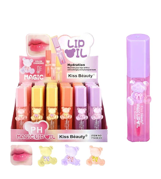 Lip Oil Hidratante Transparente Kiss Beauty