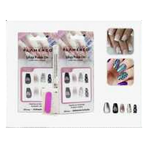 Uñas Postizas Hipoalergénicas Flamenco - Flamenco | Chuy's Beautys