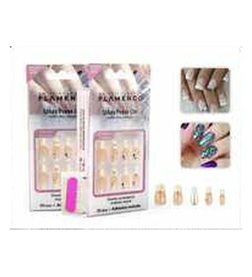 Uñas Press On Flamenco Hipoalergénicas - Flamenco | Chuy's Beautys Store