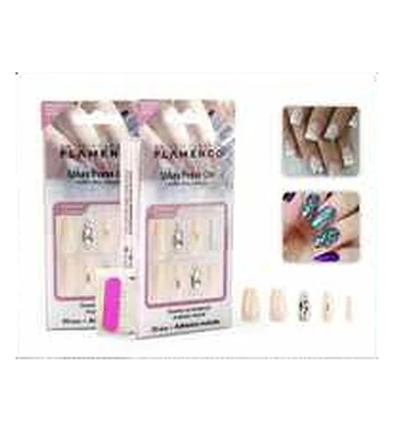 Uñas Press On Flamenco 30 Piezas - Flamenco | Chuy's Beautys Store