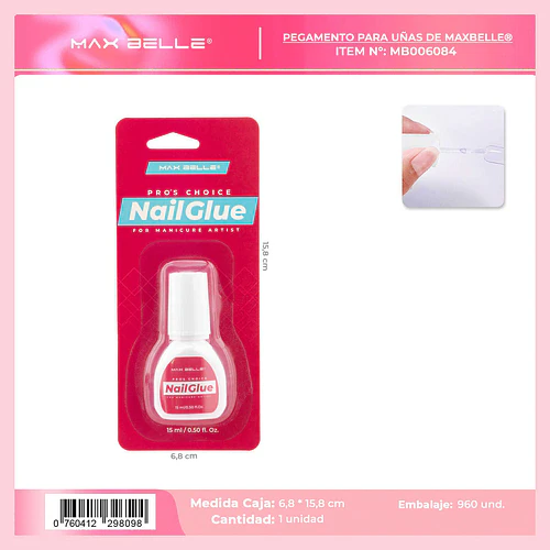 Pegamento para Uñas Hipoalergénico Flamenco 15ml - Flamenco | Chuy's Beautys