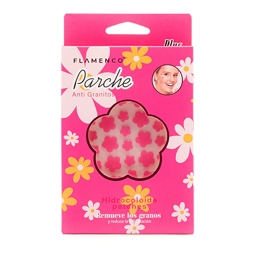 Parche Anti Granito Corazón y Flor 72 Und - Parche | Chuy's Beautys