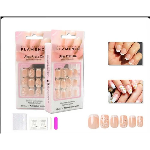 Uñas press on - FLAMENCO | Chuy's Beautys