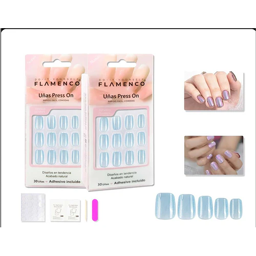 Uñas press on - FLAMENCO | Chuy's Beautys