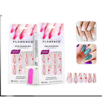 uñas postizas - FLAMENCO | Chuy's Beautys Store