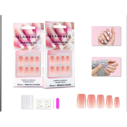 Uñas press on - FLAMENCO | Chuy's Beautys