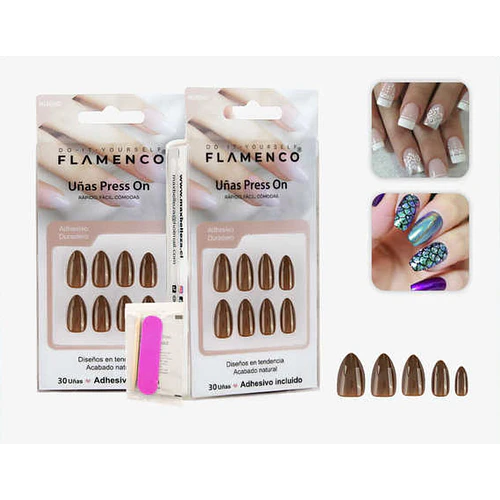 Uñas press on - FLAMENCO | Chuy's Beautys